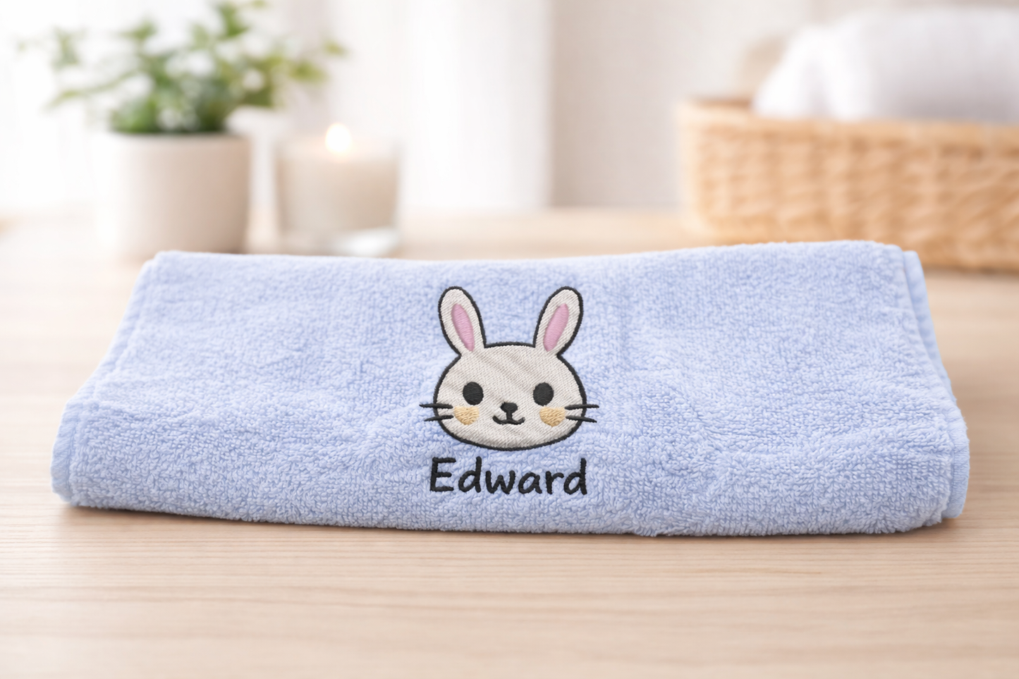 Personalised Bunny Name Towels