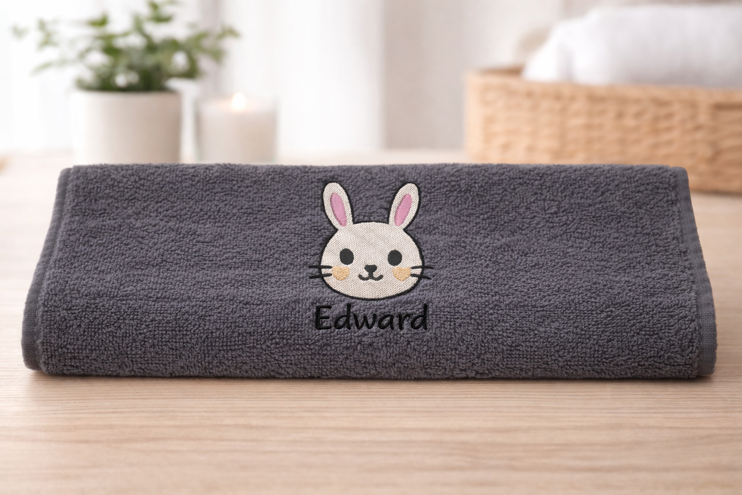 Personalised Bunny Name Towels