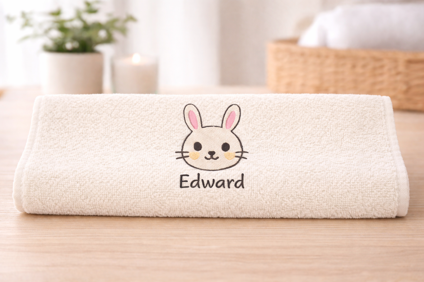 Personalised Bunny Name Towels
