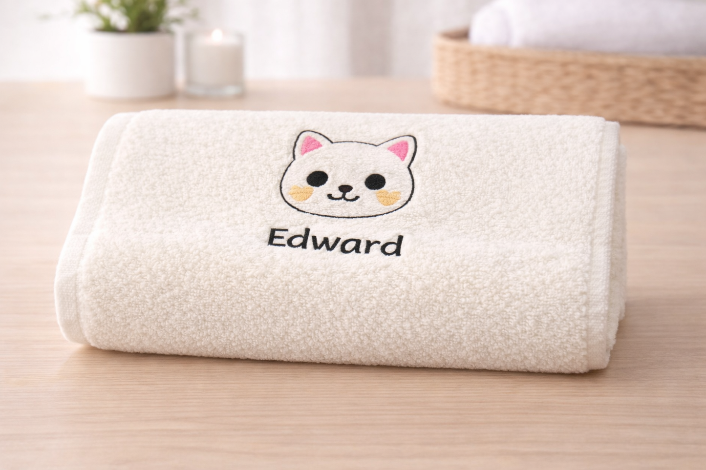 Personalised Kitty Name Towels