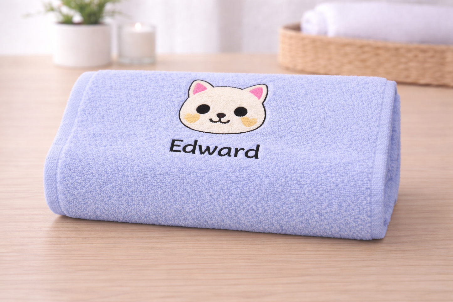 Personalised Kitty Name Towels